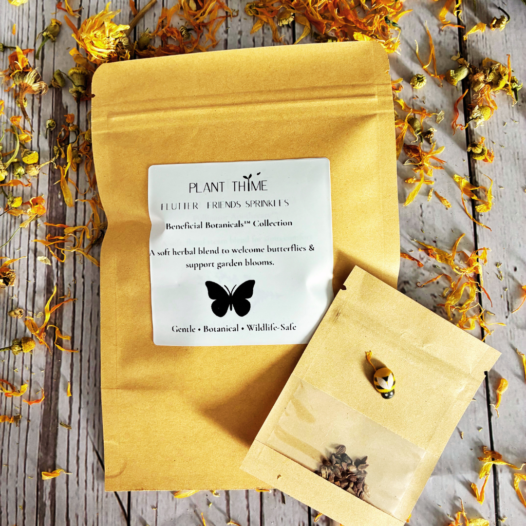 Herbal butterfly attractant + milkweed seeds for backyard butterfly garden